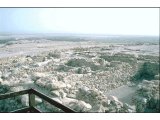 Remains of community buildings at Qumran towards Dead Sea